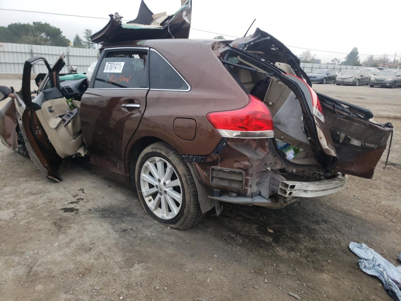 Photo 3 from auction – 2012 TOYOTA VENZA LE with VIN 4T3ZA3BB7CU063035