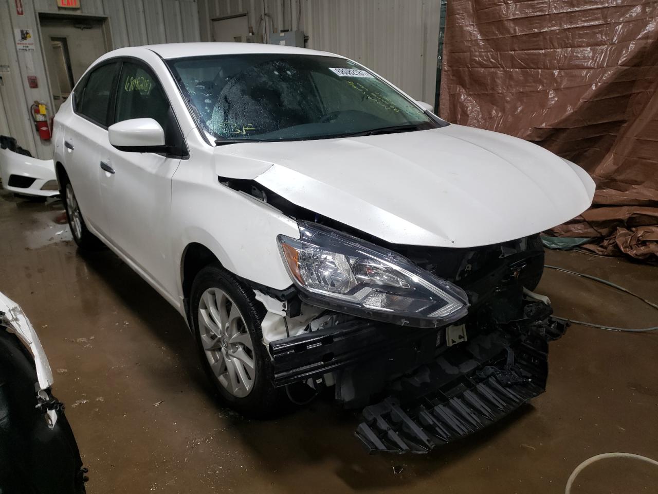 NISSAN SENTRA S 2019 with VIN 3N1AB7AP2KL607691 - Photo from auction