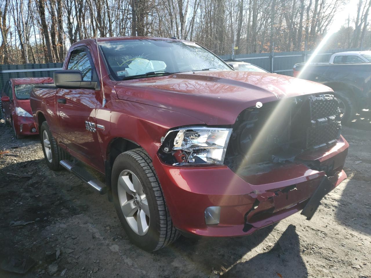 RAM 1500 ST 2013 with VIN 3C6JR7AT0DG502477 - Photo from auction