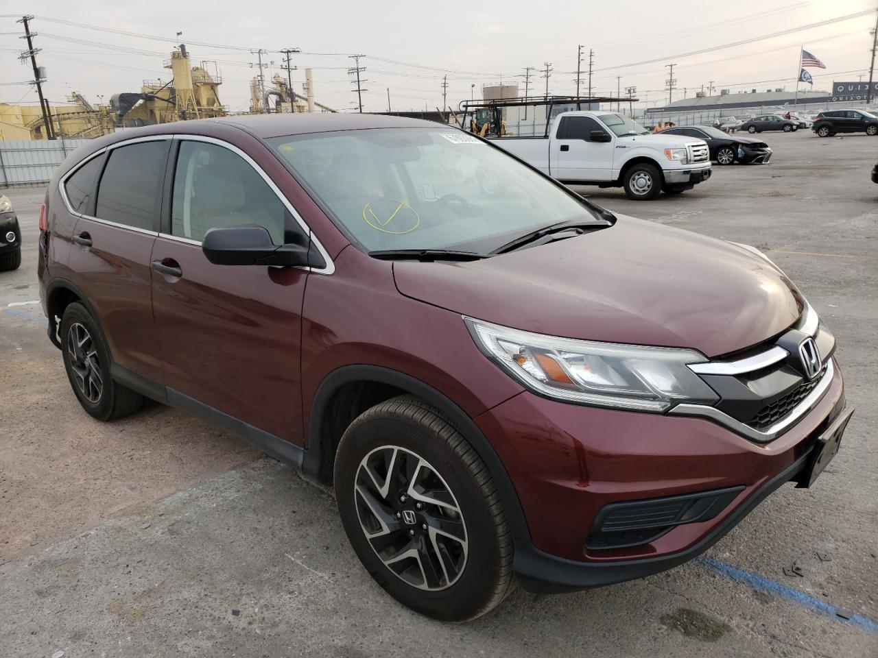 Photo 1 from auction – 2016 HONDA CR-V SE with VIN 2HKRM3H43GH541593