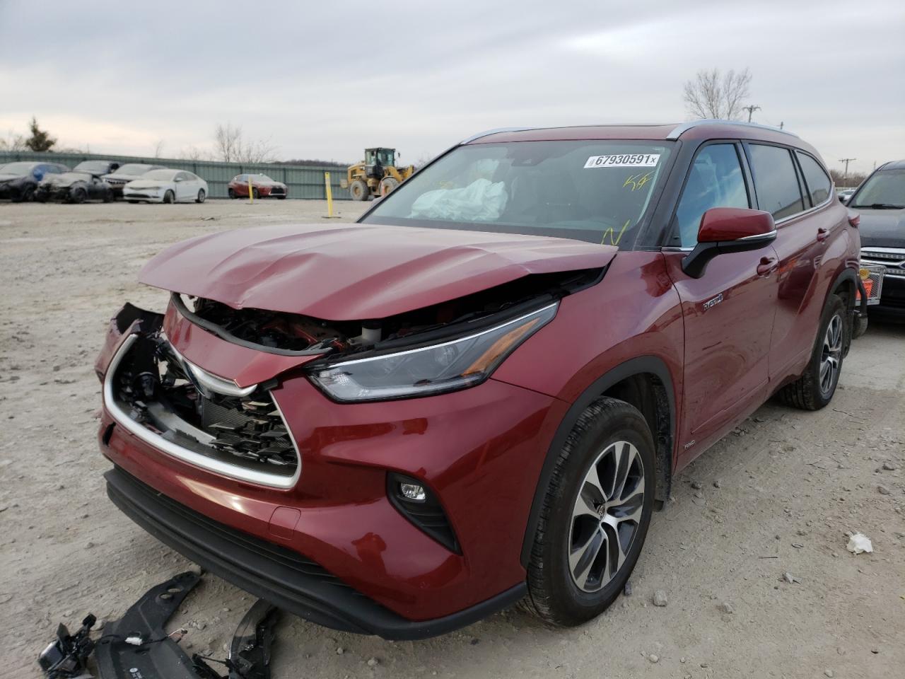 Photo 2 from auction – 2021 TOYOTA HIGHLANDER with VIN 5TDGBRCH7MS536266