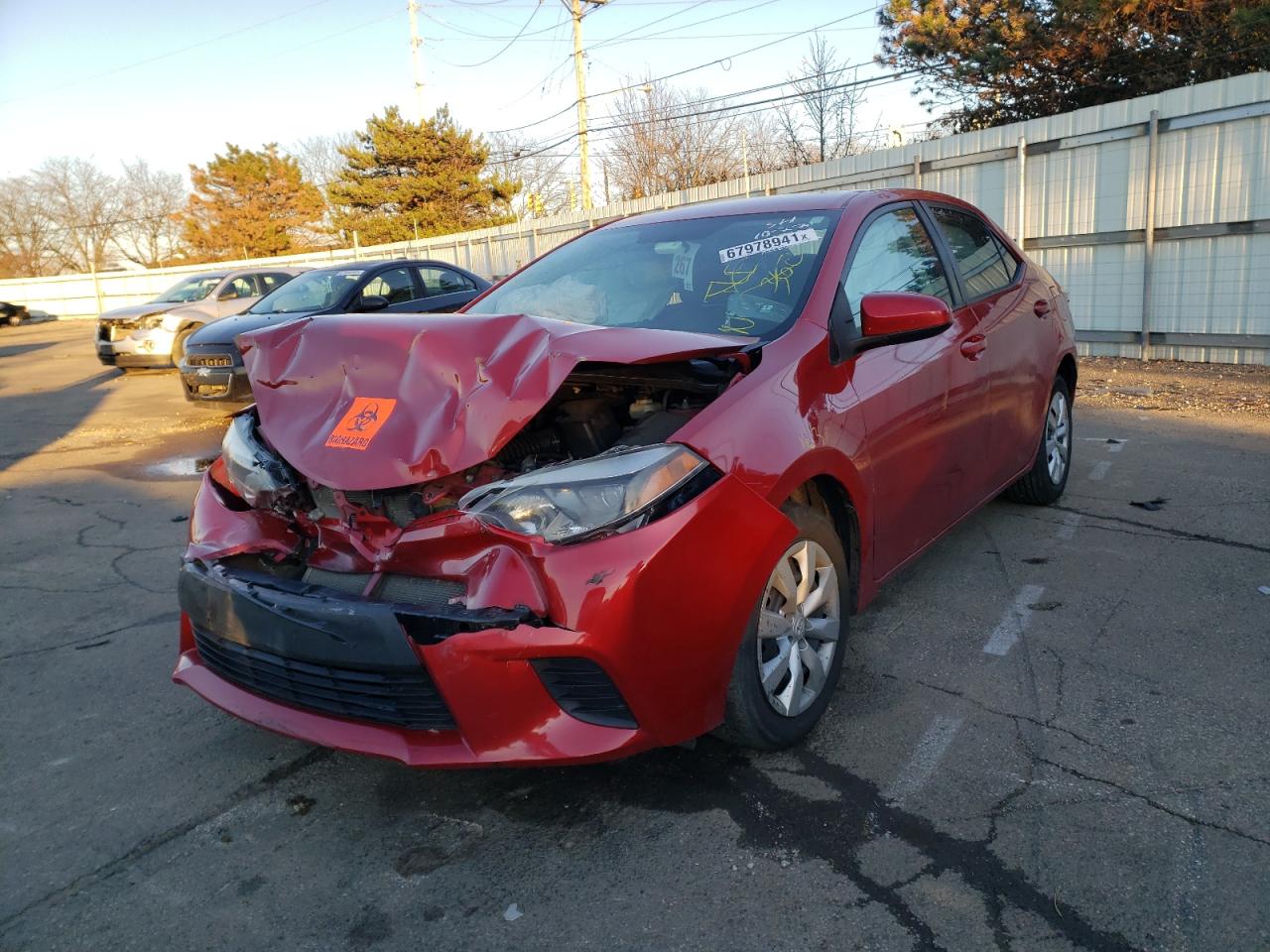 Photo 2 from auction – 2014 TOYOTA COROLLA L with VIN 5YFBURHE1EP159947