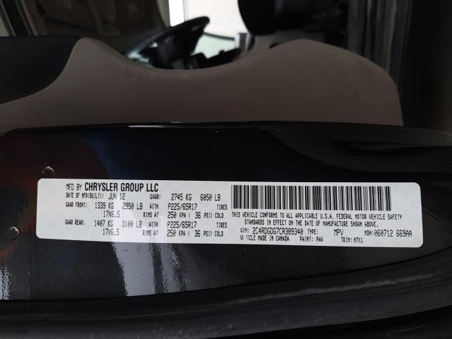 Photo 10 from auction – 2012 DODGE GRAND CARA with VIN 2C4RDGDG7CR389340