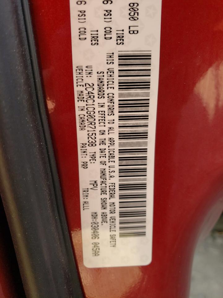 Photo 10 from auction – 2013 CHRYSLER TOWN & COU with VIN 2C4RC1CG0DR715238