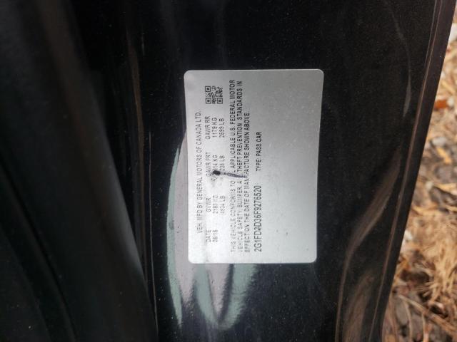 Photo 10 from auction – 2015 CHEVROLET CAMARO LT with VIN 2G1FD3D36F9276520