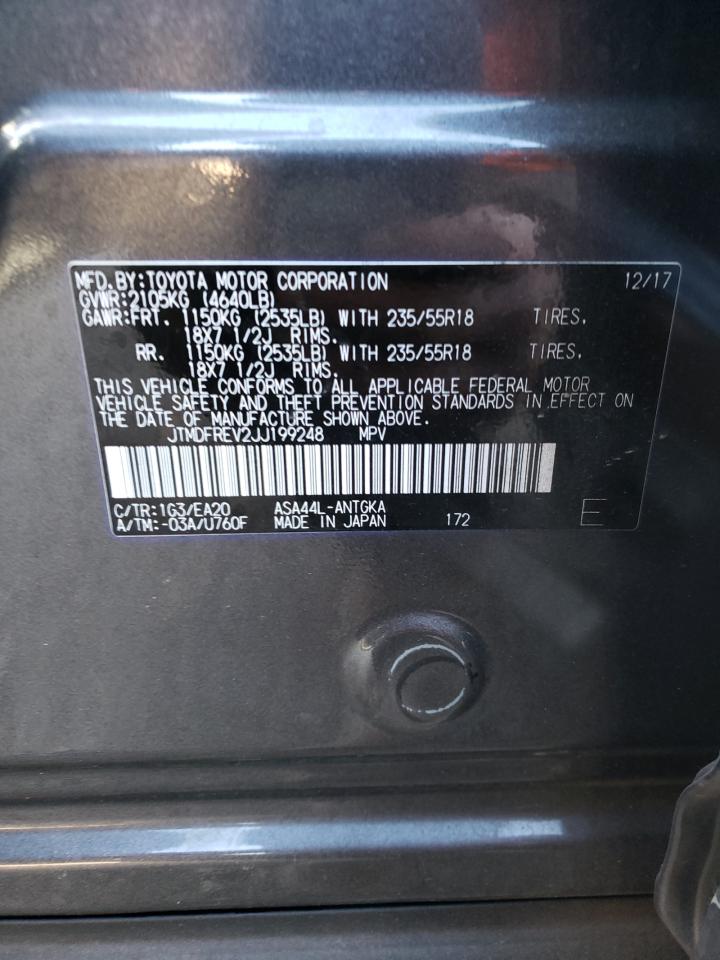 Photo 10 from auction – 2018 TOYOTA RAV4 LIMIT with VIN JTMDFREV2JJ199248
