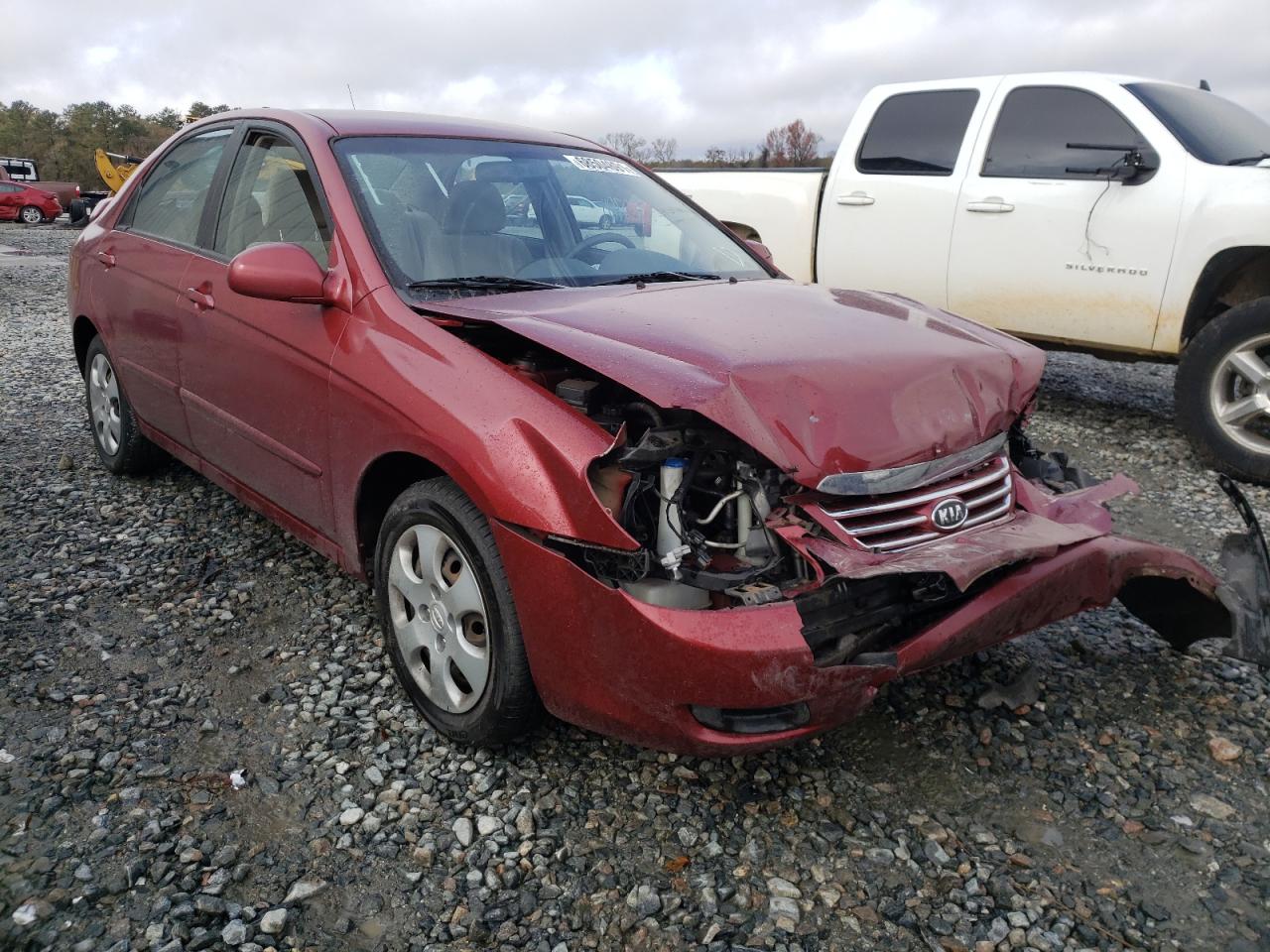 KIA SPECTRA EX 2007 مع رقم تعريف المركبة KNAFE121075458462 - صورة من المزاد