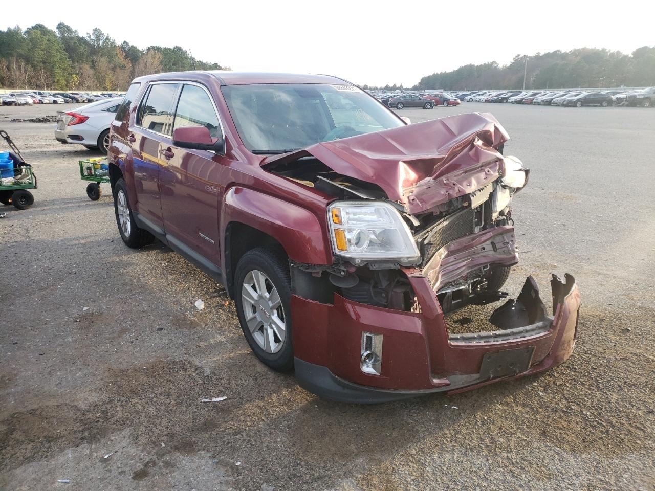 GMC TERRAIN SL 2012 with VIN 2GKALMEK1C6205064 - Photo from auction
