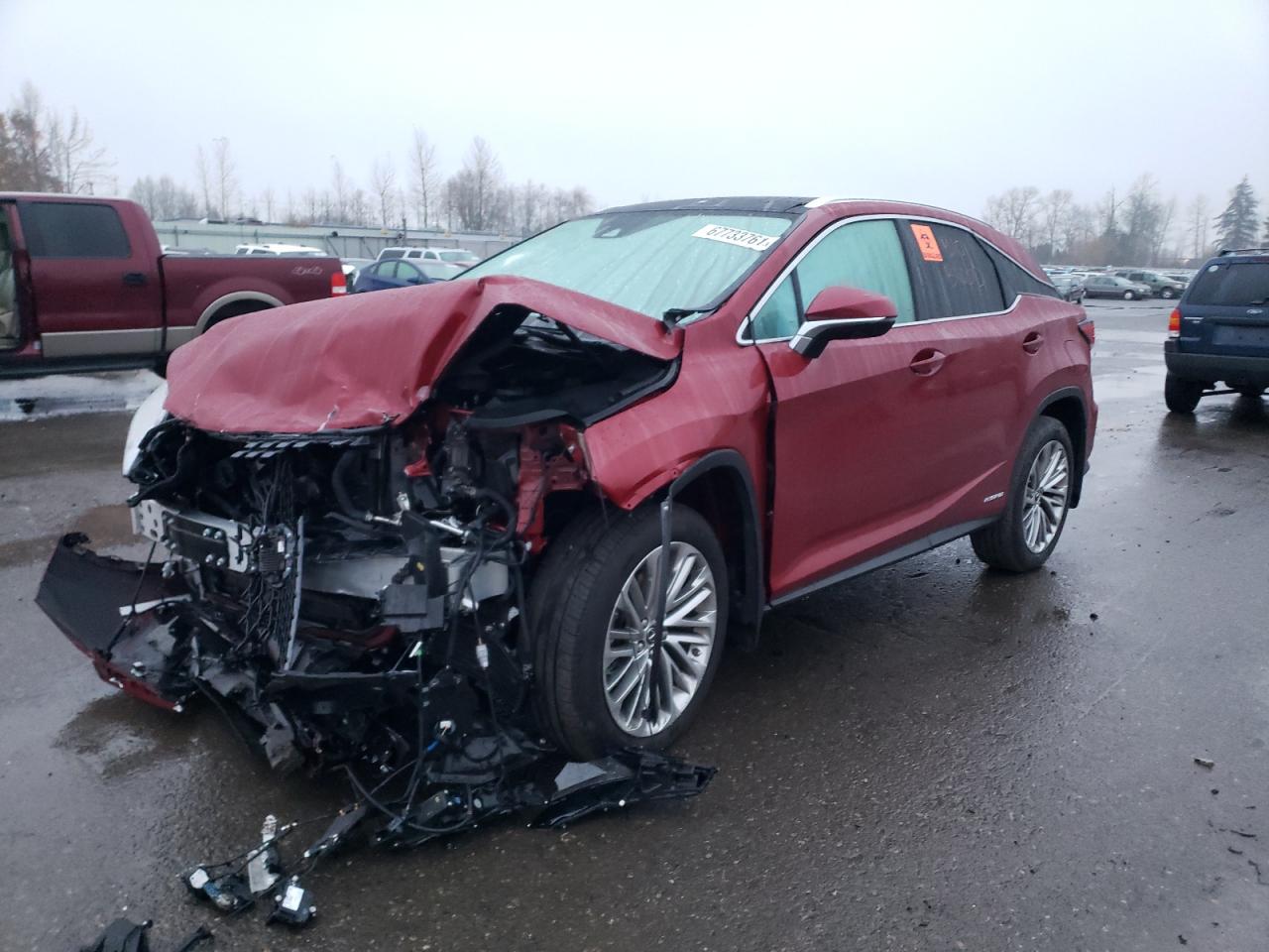 Photo 2 from auction – 2021 LEXUS RX 450H with VIN 2T2JGMDA6MC065842