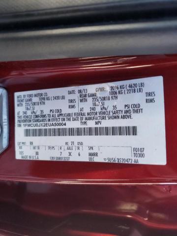 Photo 10 from auction – 2014 FORD ESCAPE TIT with VIN 1FMCU0JX2EUA50004