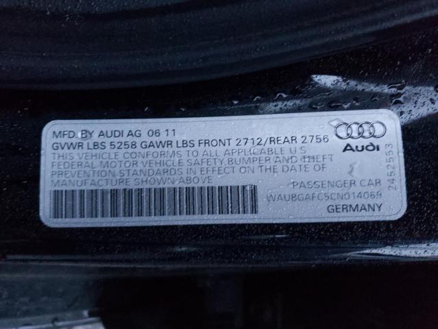 Photo 10 from auction – 2012 AUDI A6 with VIN WAUBGAFC5CN014069