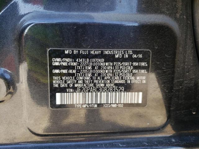 Photo 10 from auction – 2016 SUBARU CROSSTREK with VIN JF2GPABC3G8283529