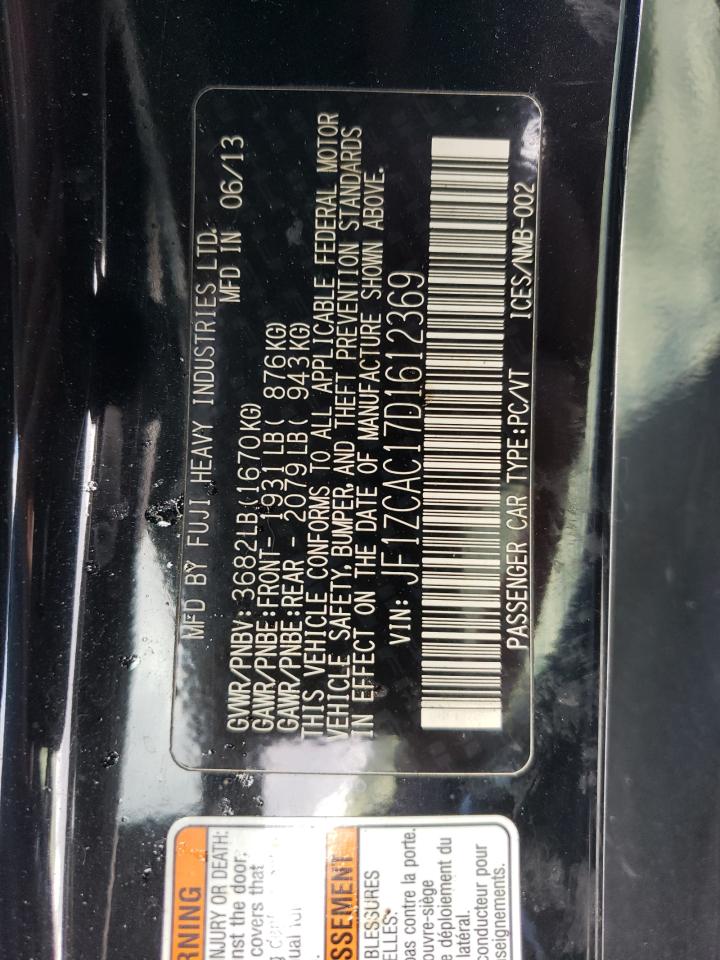 Photo 10 from auction – 2013 SUBARU BRZ 2.0 LI with VIN JF1ZCAC17D1612369