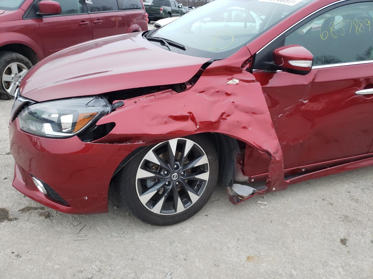 Photo 9 from auction – 2019 NISSAN SENTRA S with VIN 3N1AB7AP2KY229732