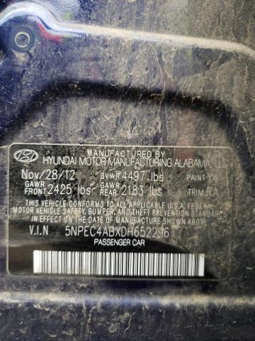 Photo 10 from auction – 2013 HYUNDAI SONATA SE with VIN 5NPEC4ABXDH652296