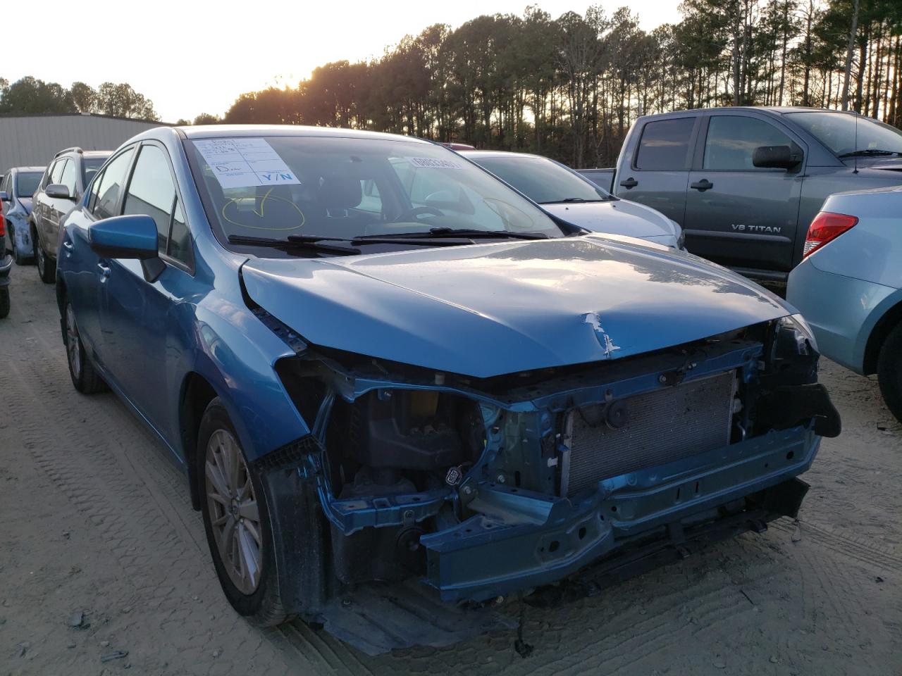 SUBARU IMPREZA PR 2017 with VIN 4S3GKAB62H3600724 - Photo from auction