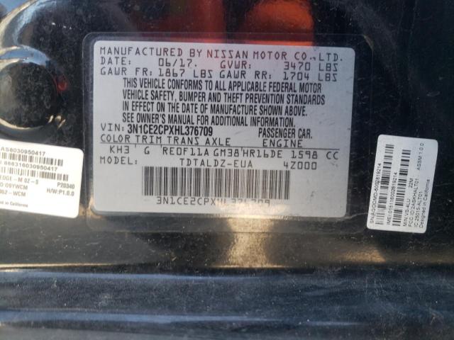 Photo 10 from auction – 2017 NISSAN VERSA NOTE with VIN 3N1CE2CPXHL376709