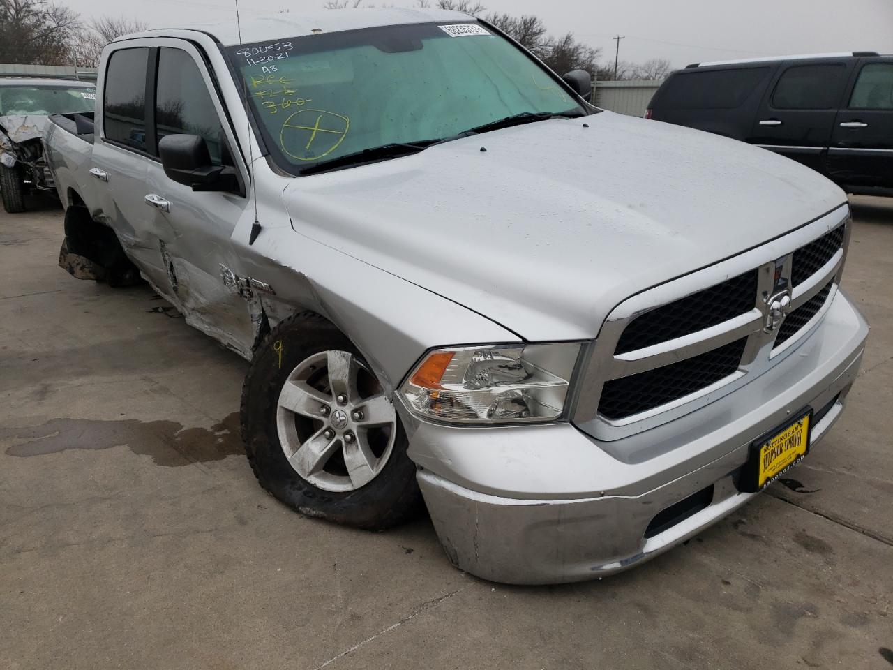 RAM 1500 SLT 2017 with VIN 1C6RR7LT0HS661630 - Photo from auction