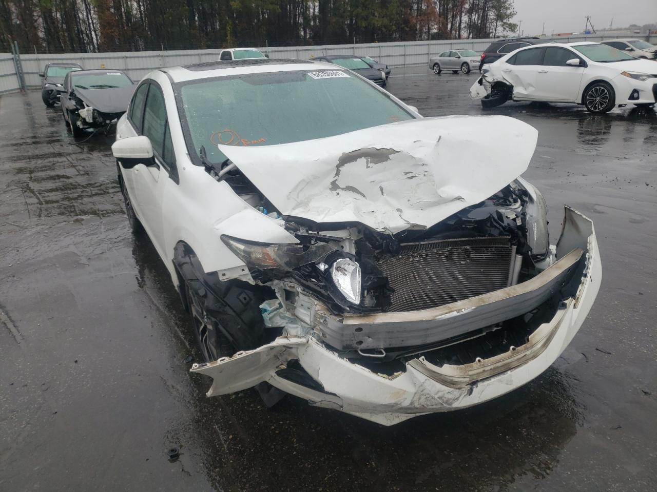 HONDA CIVIC EX 2014 with VIN 19XFB2F85EE000555 - Photo from auction
