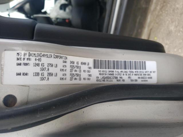 Photo 10 from auction – 2004 JEEP GRAND CHER with VIN 1J4GW48S64C157900