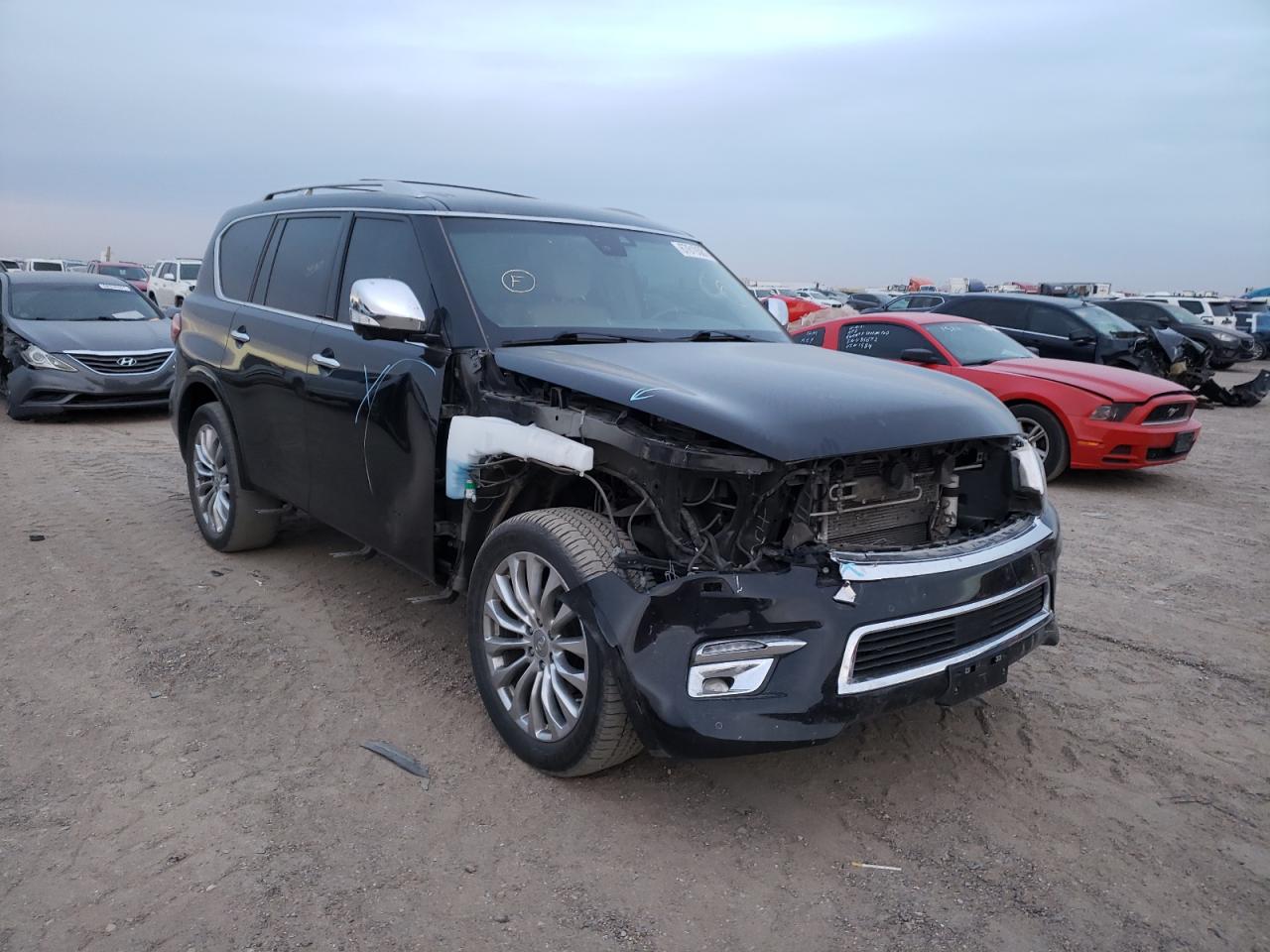 INFINITI QX80 2017 with VIN JN8AZ2NF0H9645407 - Photo from auction