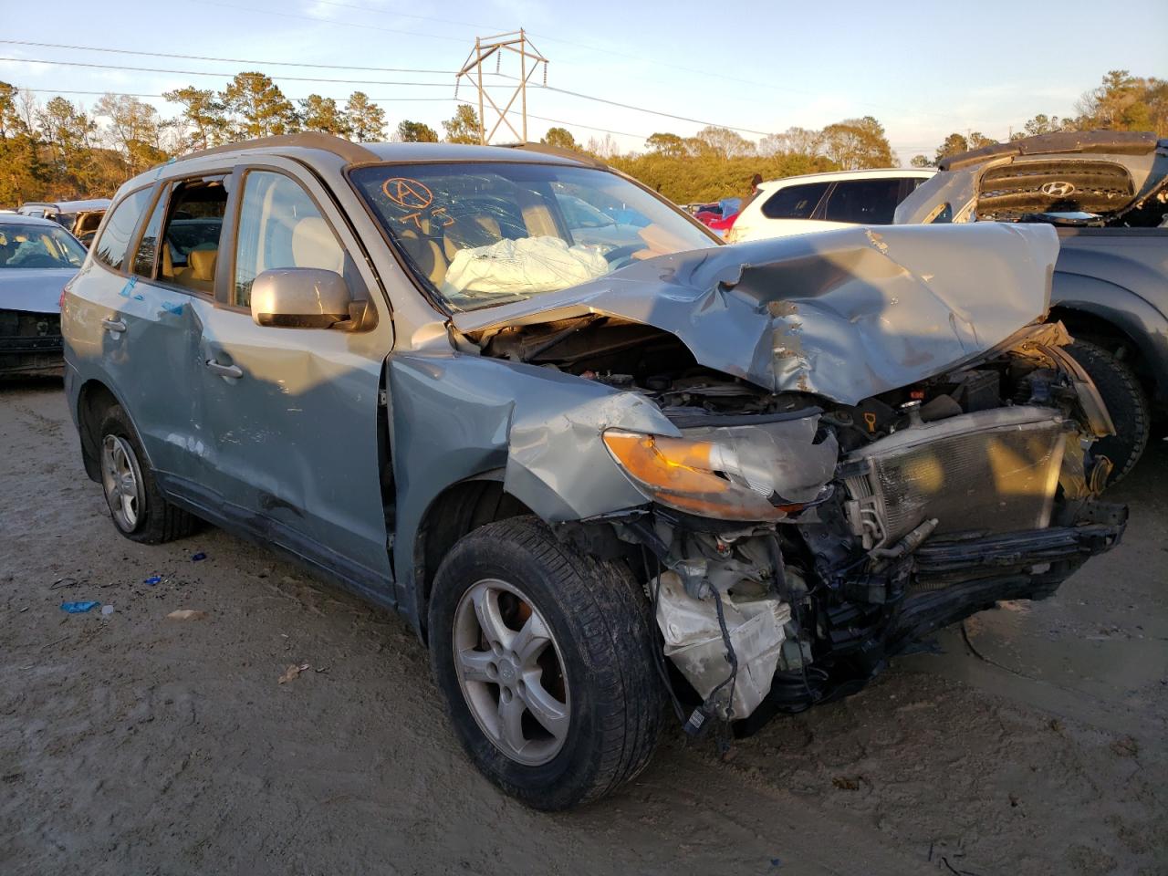 HYUNDAI SANTA FE G 2008 with VIN 5NMSG13D38H226893 - Photo from auction