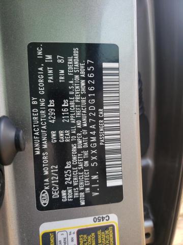 Photo 10 from auction – 2013 KIA OPTIMA LX with VIN 5XXGM4A72DG162657