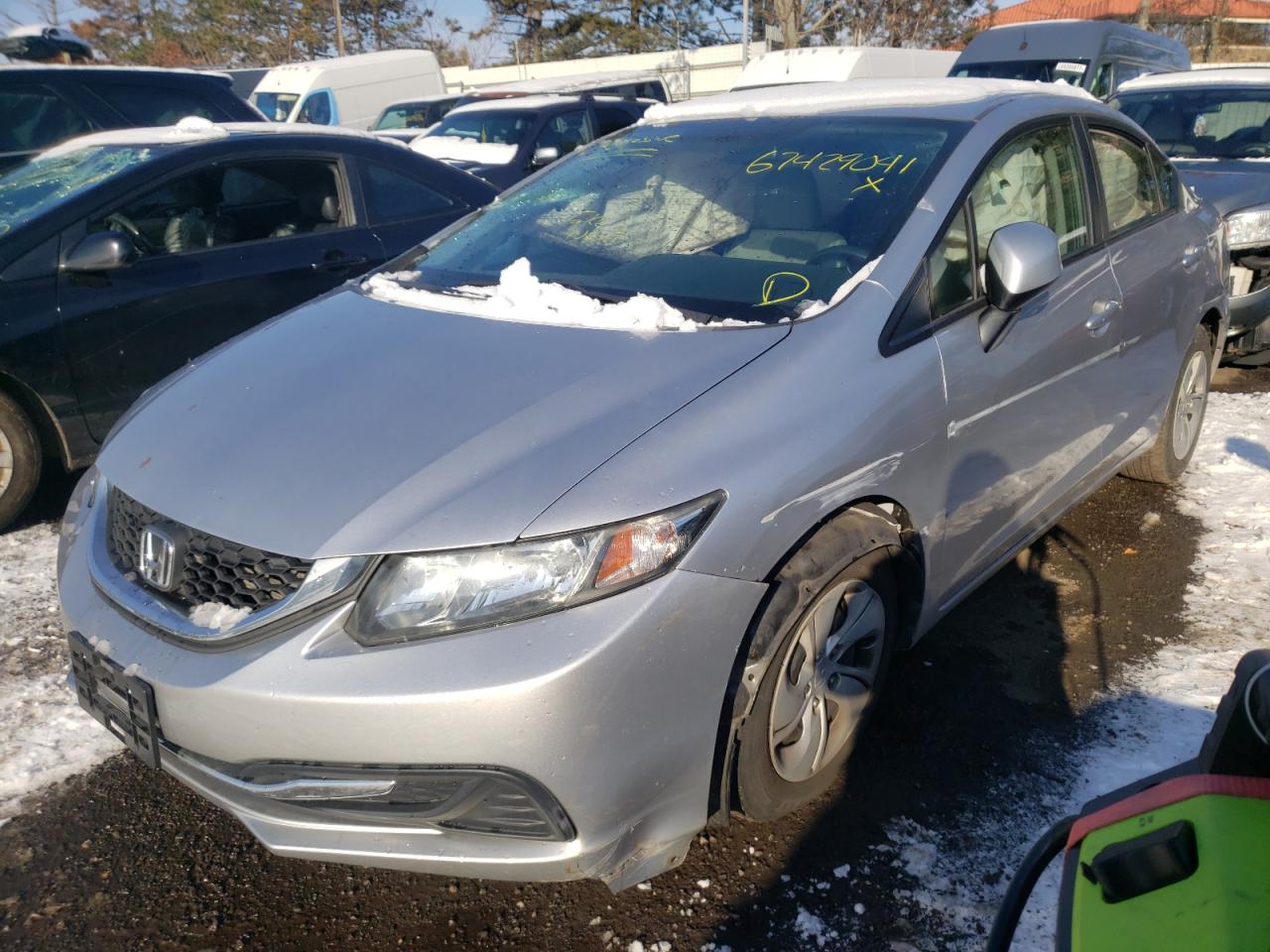 Photo 2 from auction – 2013 HONDA CIVIC LX with VIN 19XFB2F52DE246015