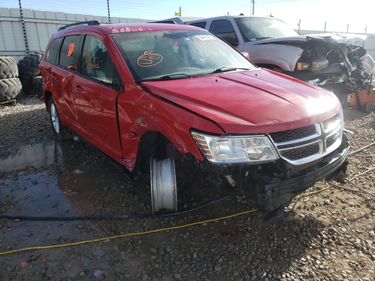 DODGE JOURNEY SX 2013 with VIN 3C4PDDBG1DT628095 - Photo from auction