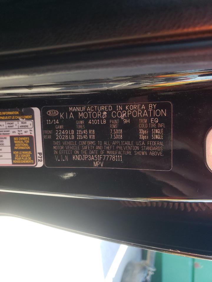 Фото 10 с аукциона – 2015 KIA SOUL + с VIN KNDJP3A51F7778111