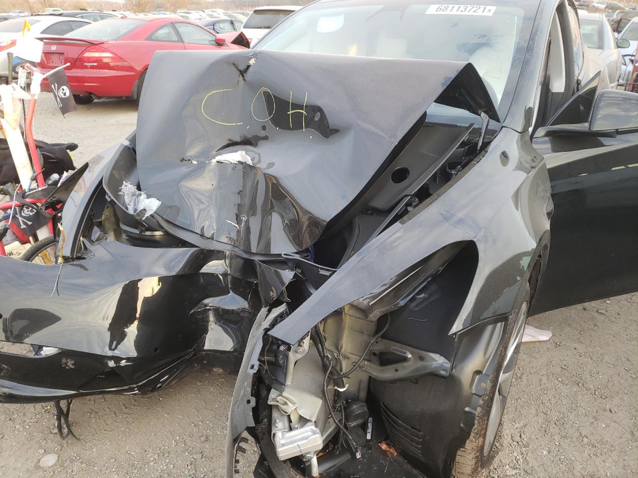 Photo 7 from auction – 2021 TESLA MODEL Y with VIN 7SAYGAEE5NF308737
