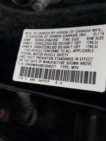 Photo 10 from auction – 2014 HONDA CR-V EX with VIN 2HKRM4H58EH646271