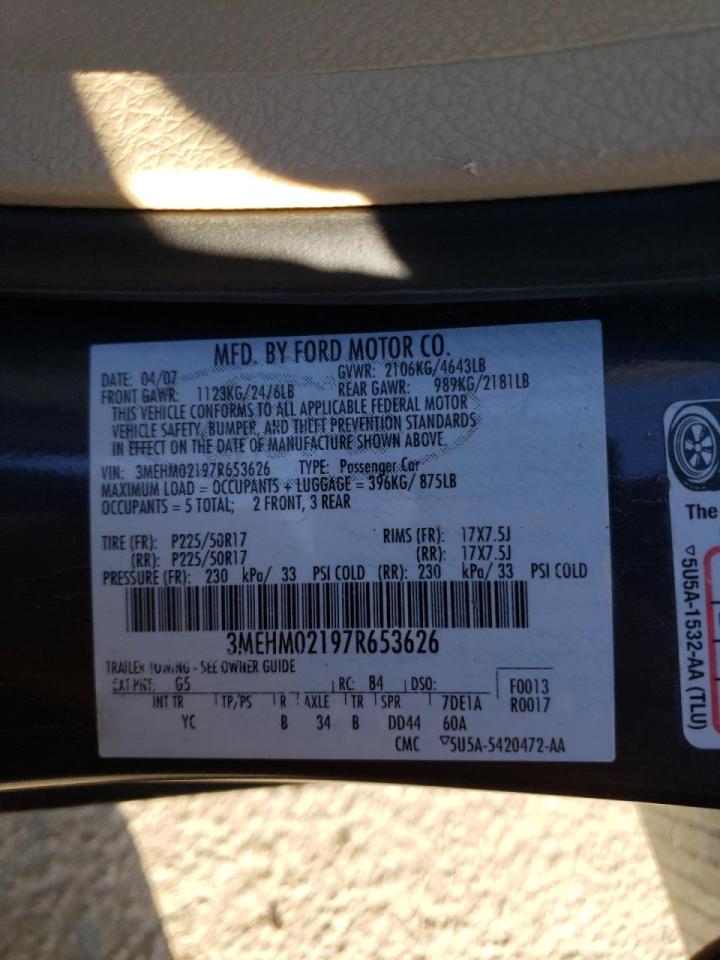 Photo 10 from auction – 2007 MERCURY MILAN PREM with VIN 3MEHM02197R653626