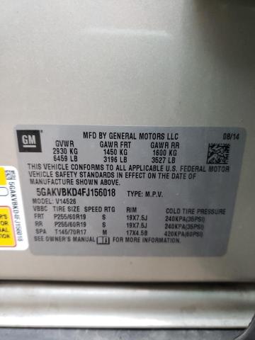 Photo 10 from auction – 2015 BUICK ENCLAVE with VIN 5GAKVBKD4FJ156018
