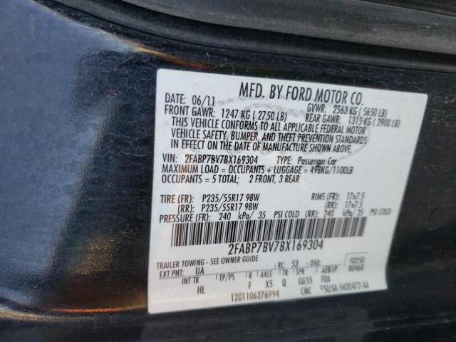 Photo 10 from auction – 2011 FORD CROWN VICT with VIN 2FABP7BV7BX169304