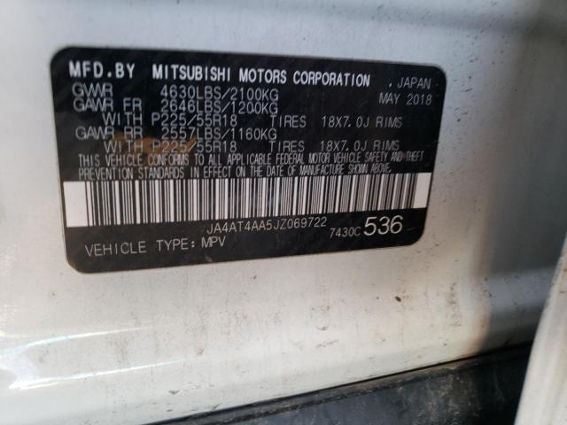 Photo 10 from auction – 2018 MITSUBISHI ECLIPSE CR with VIN JA4AT4AA5JZ069722