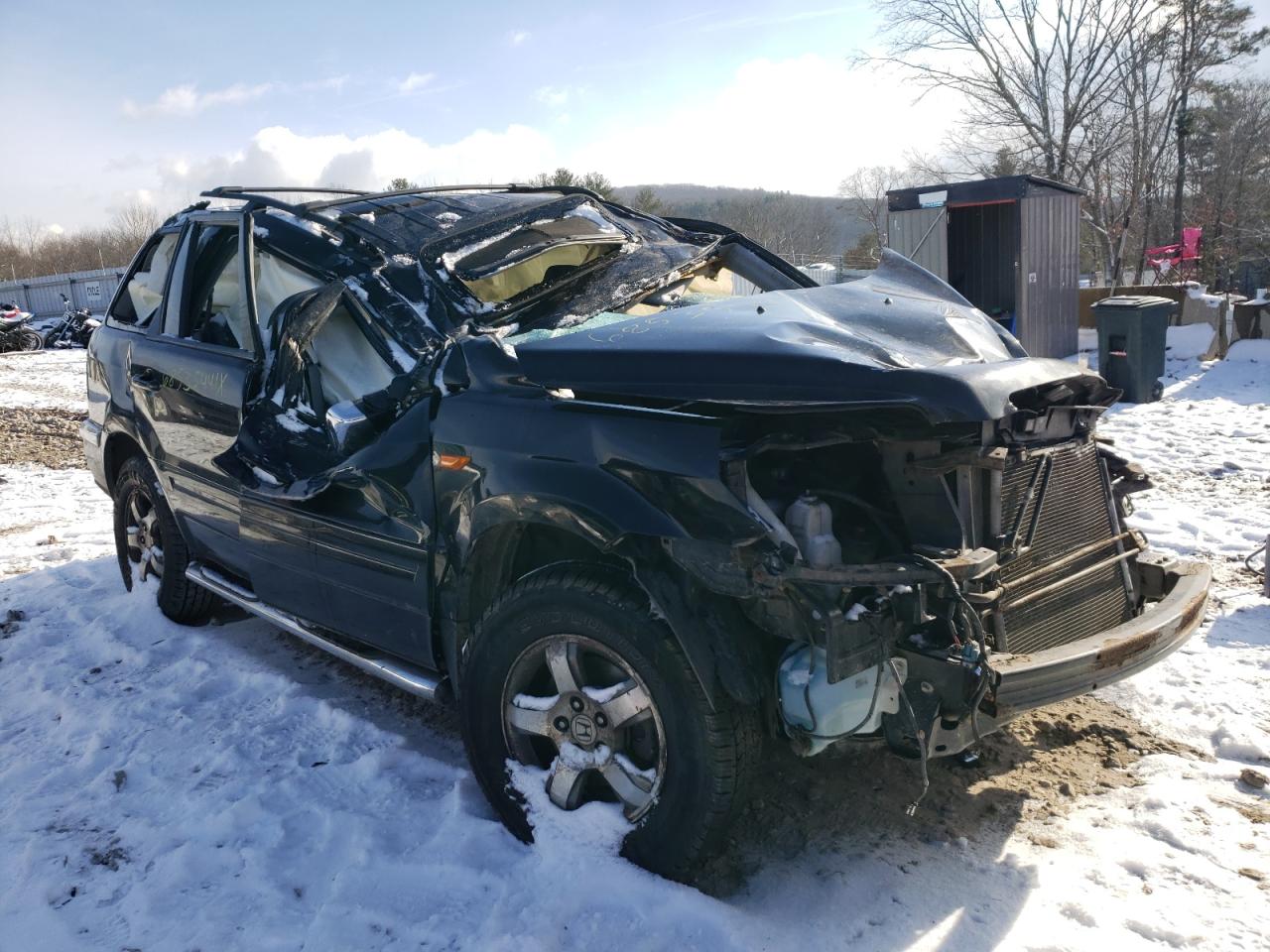 HONDA PILOT EXL 2007 with VIN 2HKYF18587H538823 - Photo from auction