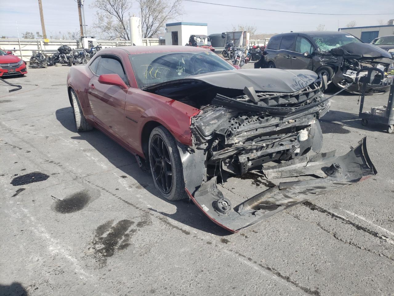 CHEVROLET CAMARO LS 2013 with VIN 2G1FA1E35D9169032 - Photo from auction