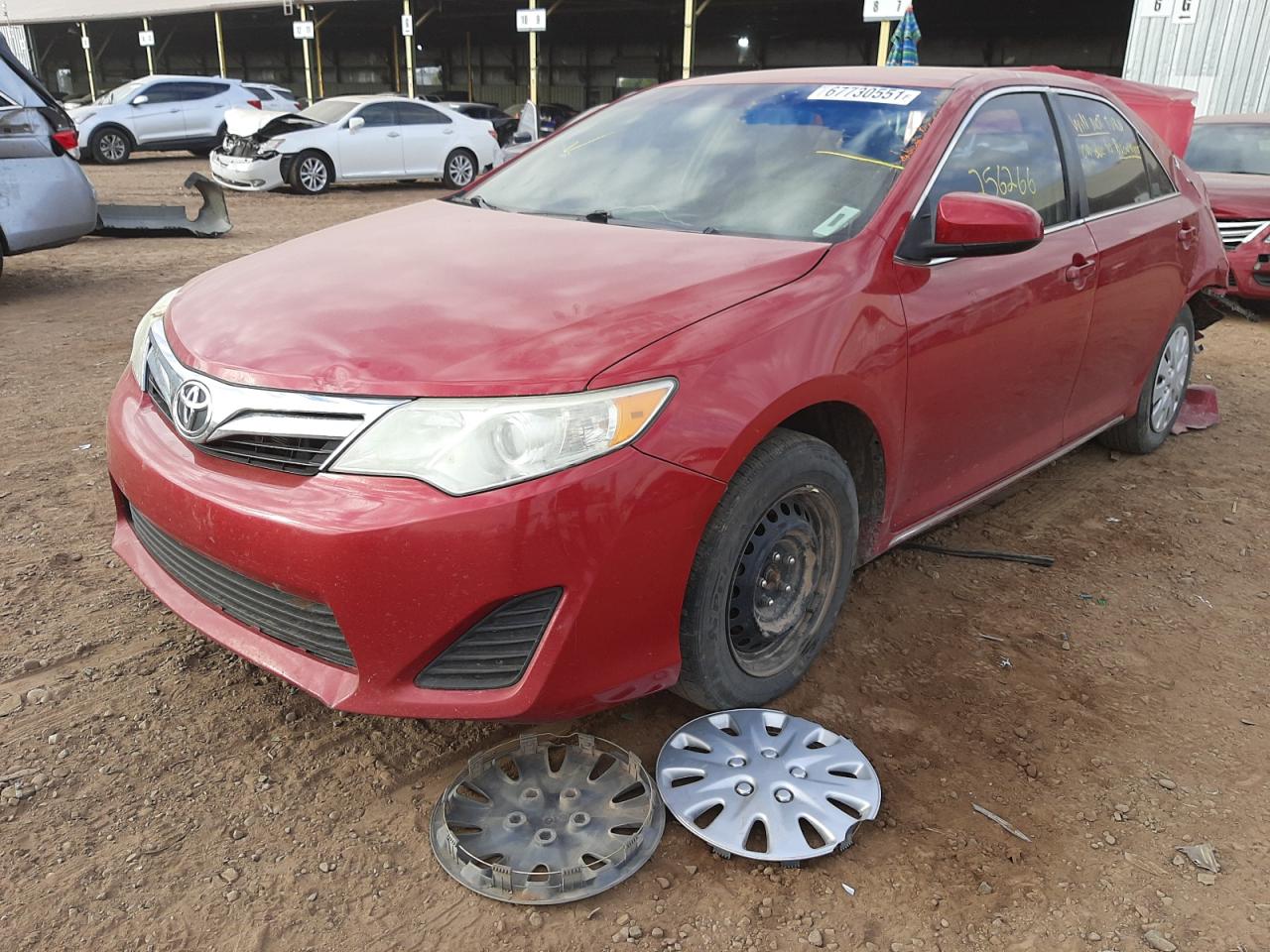 Photo 2 from auction – 2012 TOYOTA CAMRY BASE with VIN 4T1BF1FK4CU539168