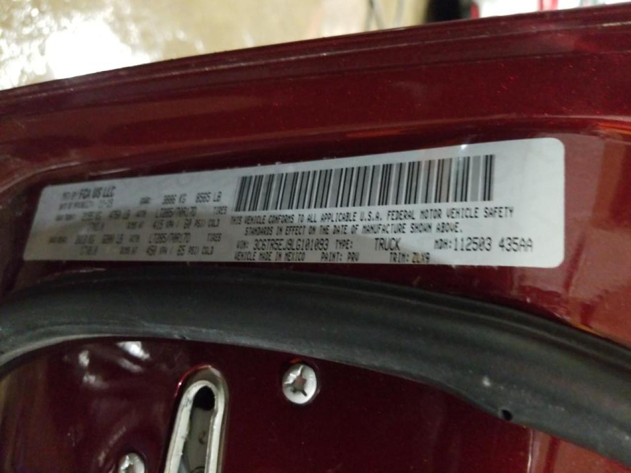 Photo 10 from auction – 2020 RAM 2500 POWER with VIN 3C6TR5EJ9LG101093