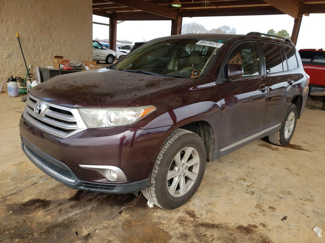 Photo 2 from auction – 2012 TOYOTA HIGHLANDER with VIN 5TDZK3EH3CS077562