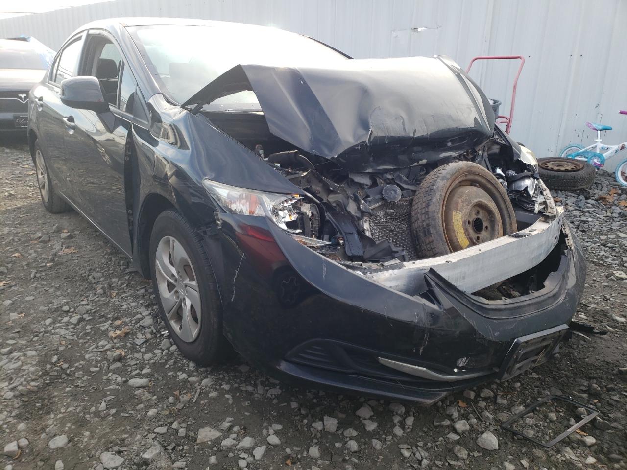 HONDA CIVIC LX 2013 with VIN 19XFB2E52DE057253 - Photo from auction
