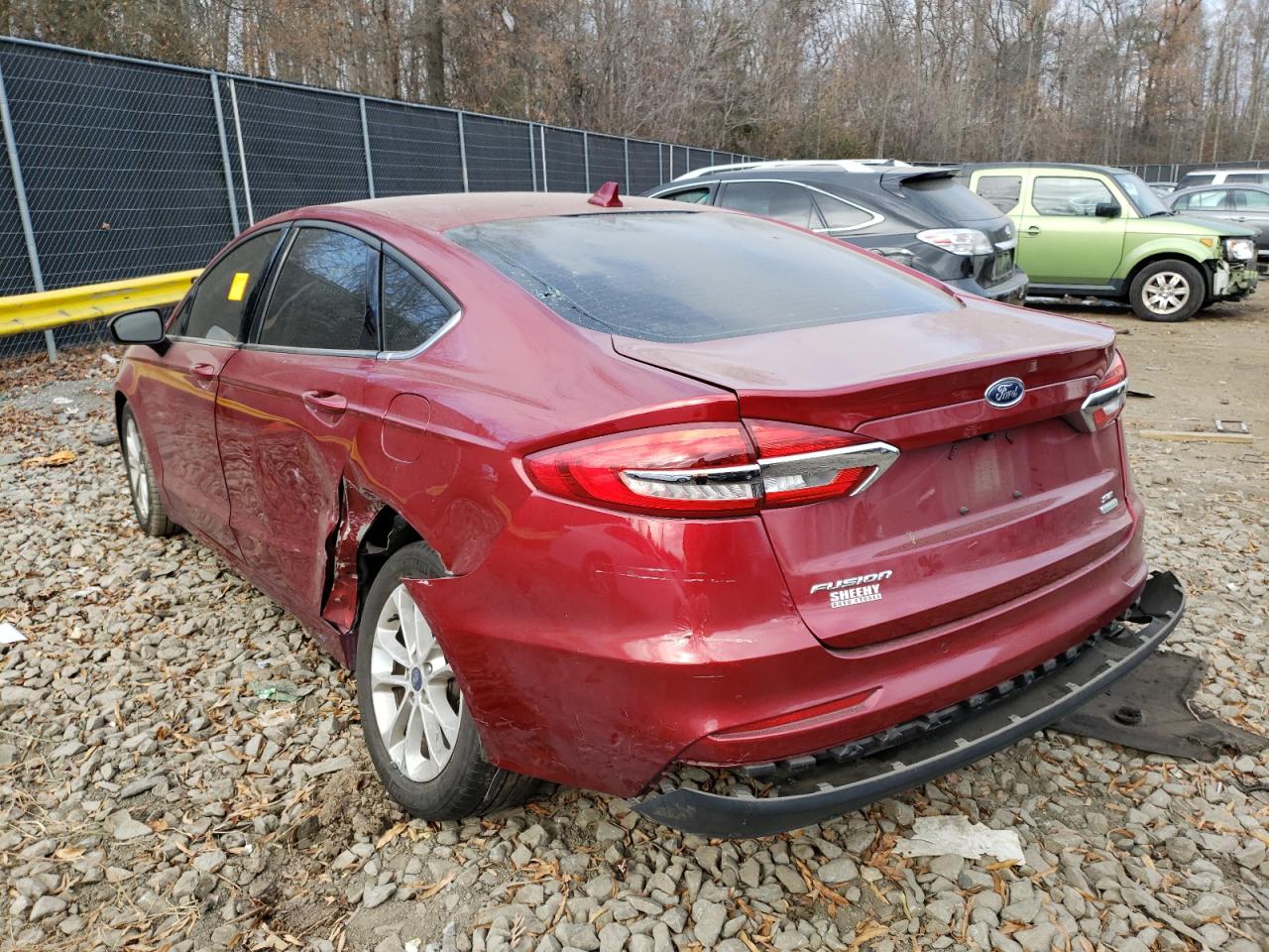 Photo 3 from auction – 2019 FORD FUSION SE with VIN 3FA6P0HD0KR112271