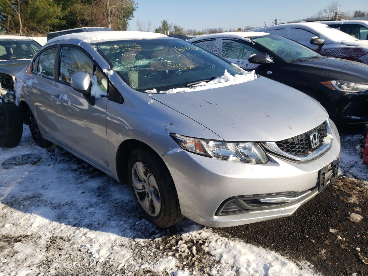 HONDA CIVIC LX 2013 with VIN 19XFB2F52DE246015 - Photo from auction