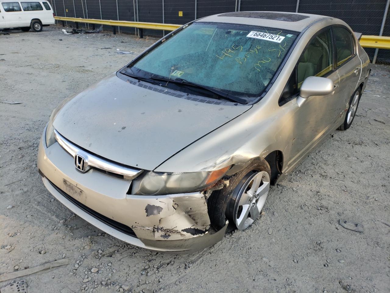 Photo 2 from auction – 2008 HONDA CIVIC EX with VIN 1HGFA15888L092935