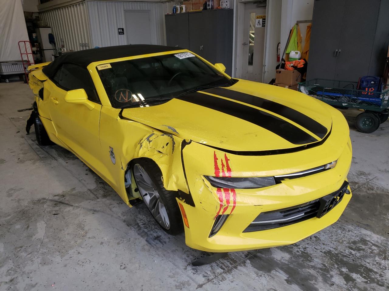 CHEVROLET CAMARO LT 2017 with VIN 1G1FB3DS5H0203276 - Photo from auction