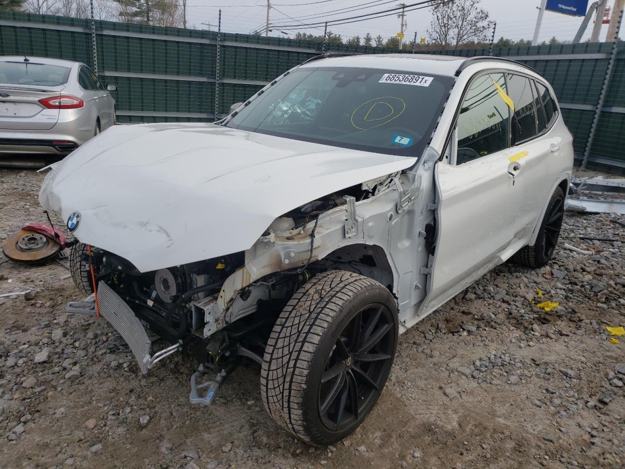 Photo 2 from auction – 2021 BMW X3 XDRIVEM with VIN 5UXTY9C03M9D88091