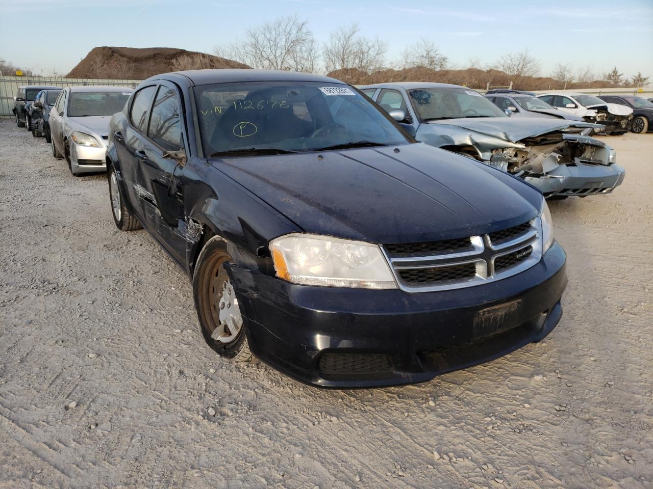 DODGE AVENGER SE 2012 with VIN 1C3CDZAB3CN112678 - Photo from auction