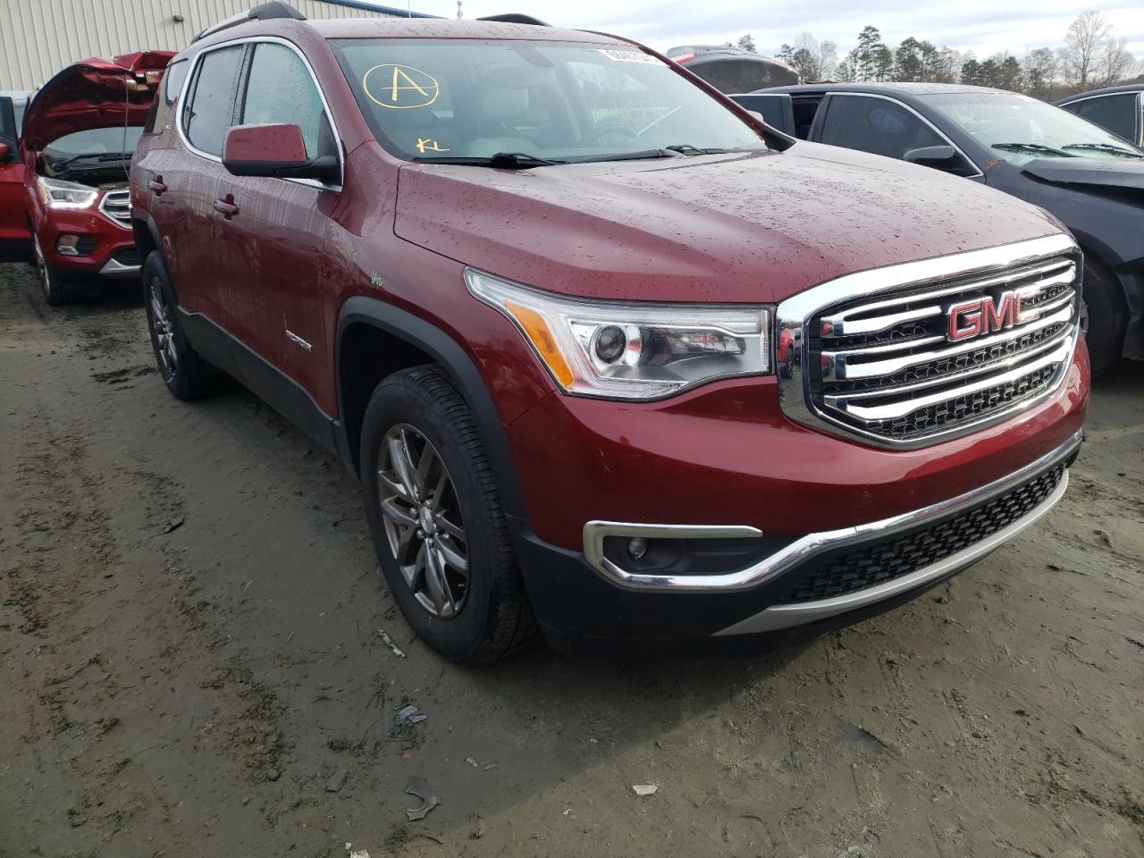 GMC ACADIA SLT 2017 with VIN 1GKKNMLS9HZ143345 - Photo from auction
