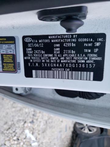 Photo 10 from auction – 2013 KIA OPTIMA EX with VIN 5XXGN4A7XDG136157
